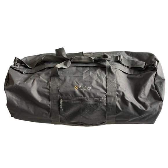 Outdoor Products Giant Grey Duffle Bag Water-Resistant With Shoulder Strap & Zip - Picture 13 of 16